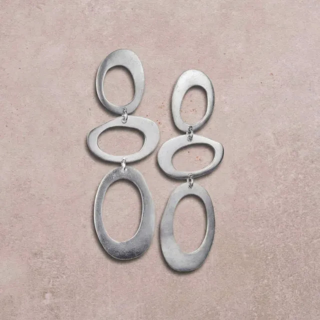 Figus Zen Tris Silver orecchini argento