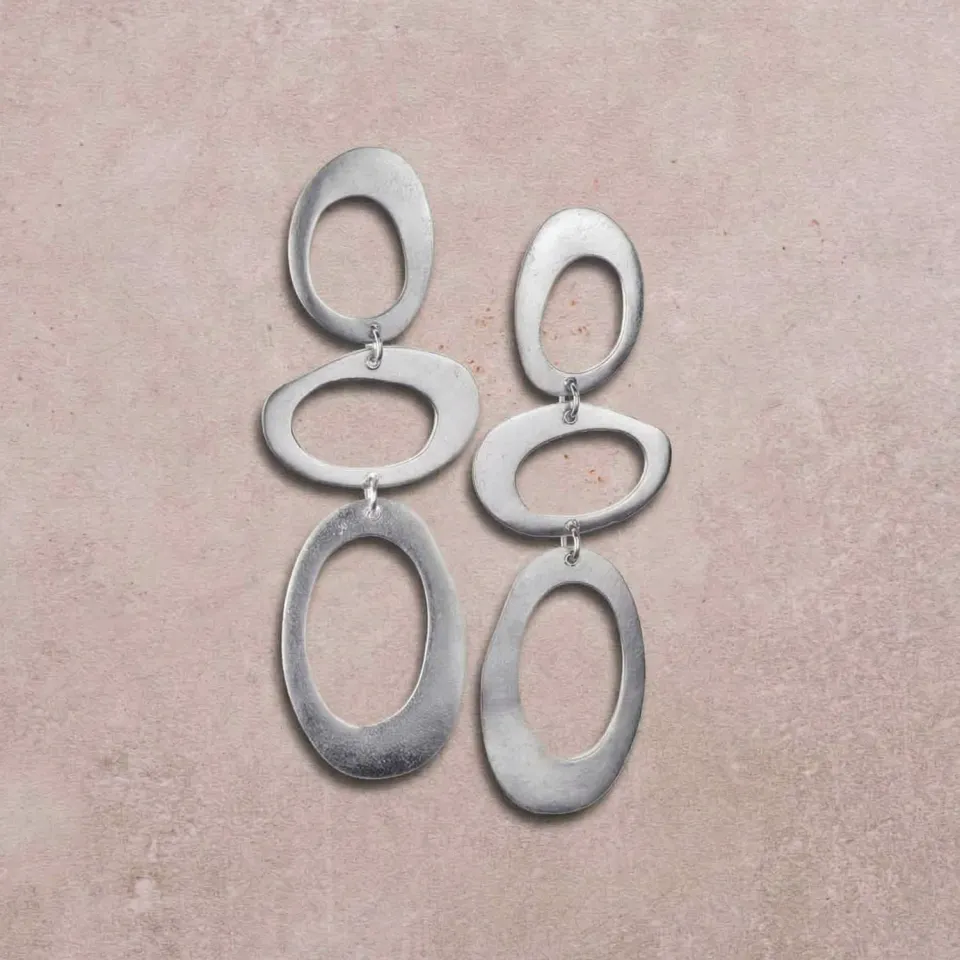 Figus Zen Tris Silver orecchini argento