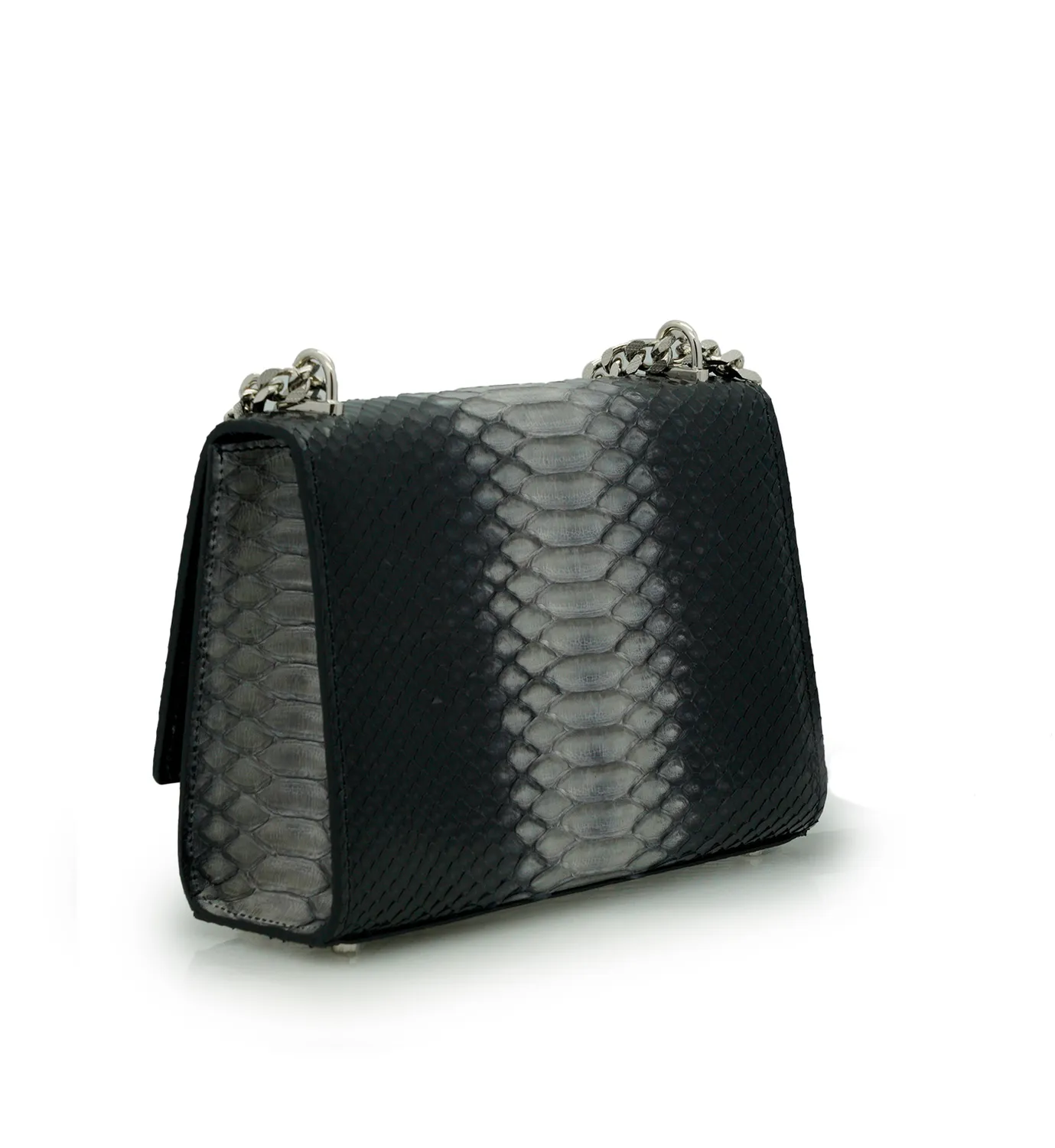 Cardinal Milano Opèra Night borsa pitone nero a spalla