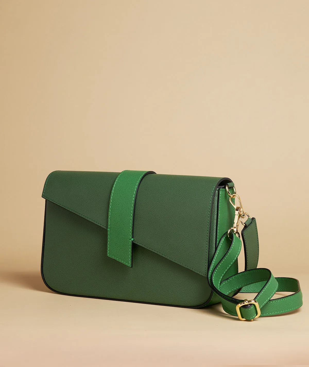 Figus Cherie Bag Big borsa pelle nera geometrica