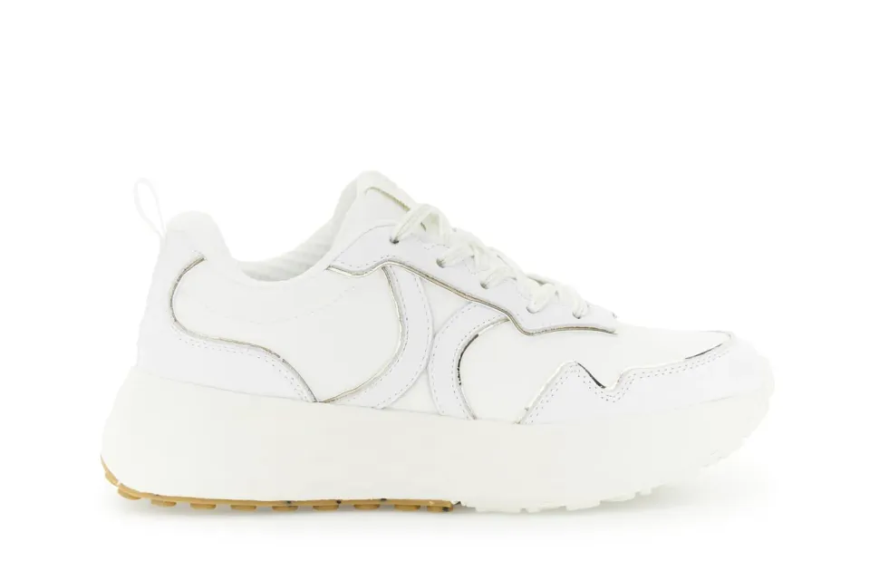 CafèNoir Sneakers Tessuto Pelle Bianche Donna 36 EU