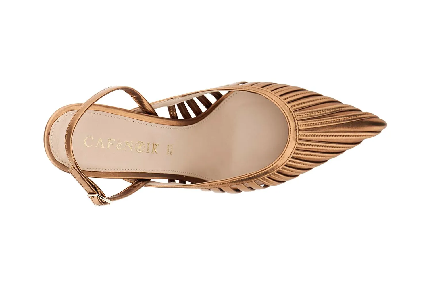 CafèNoir Décolleté Slingback Bronzo Tacco 8,5 cm 37