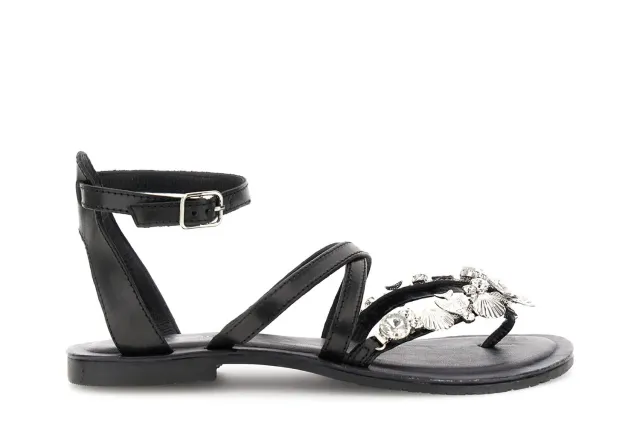CafèNoir Sandali Infradito Flat Pelle Gioiello Donna