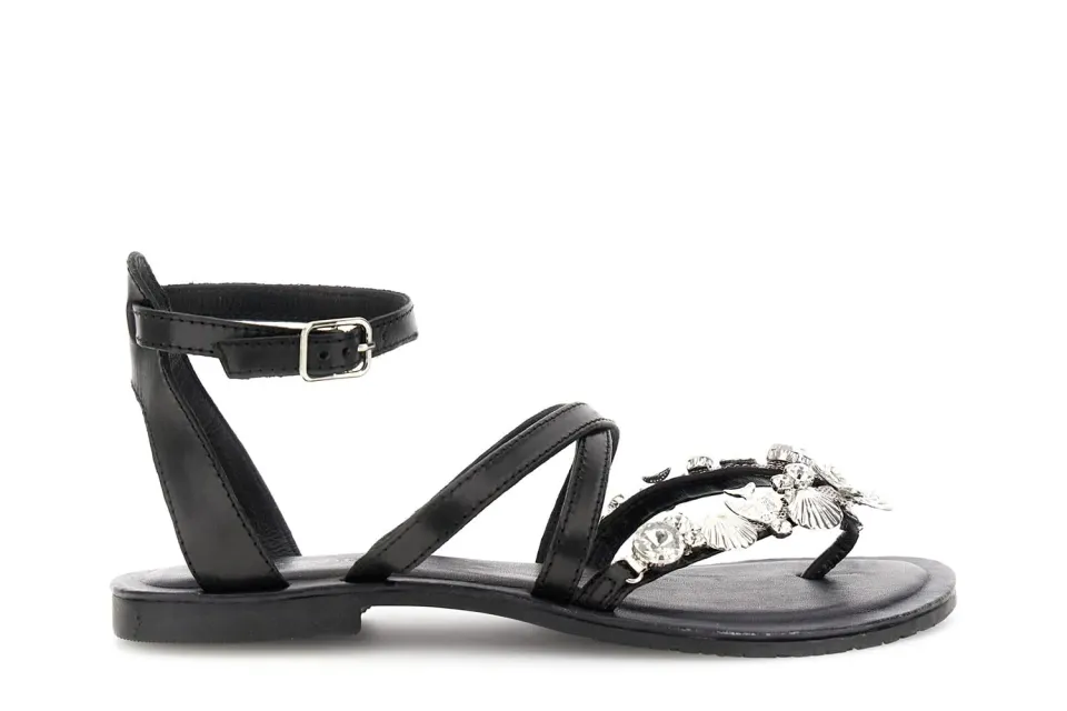 CafèNoir Sandali Infradito Flat Pelle Gioiello Donna