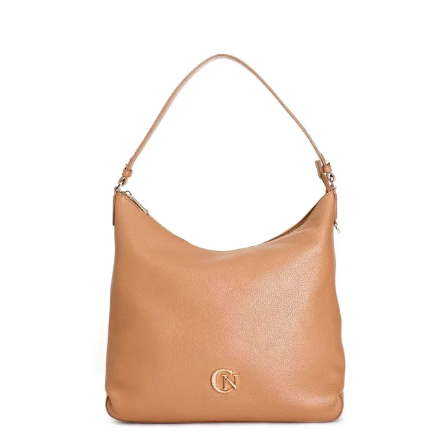 CafèNoir Martellata Logo borsa pelle taglia unica