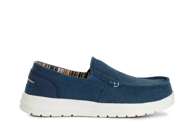 CafèNoir Mocassini Uomo Tessuto Blu Taglia 40 EU