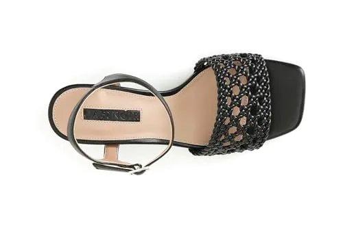 CafèNoir Sandali Intrecciati Platino 39 EU tacco 8,3 cm