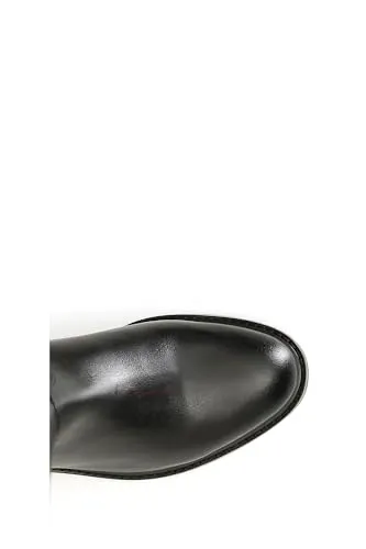 CafèNoir Stivale Donna Pelle Lycra Nero Fibbia Tacco 30mm