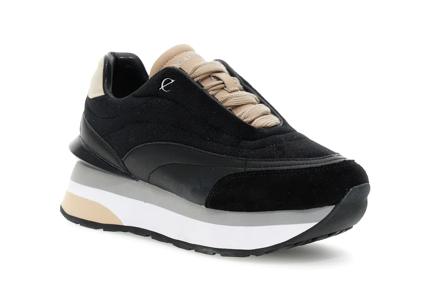 CafèNoir Running Velluto Pelle Scarpe Donna 39 Nero