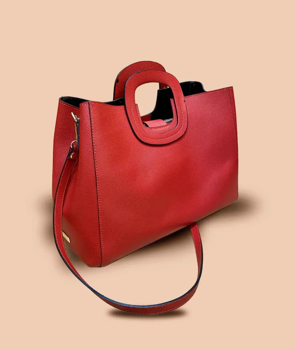 Figus Quadro Second Touch borsa pelle rossa usata