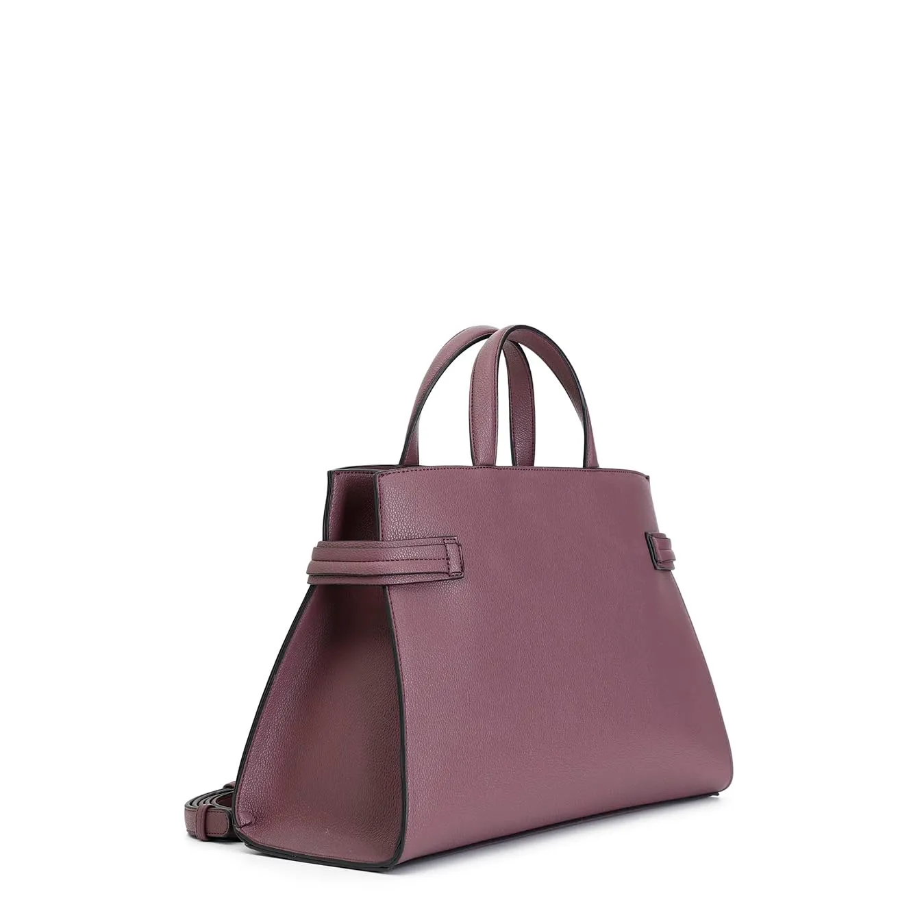 CafèNoir Tote Bottalata Vinaccia con Chiusure Metallo