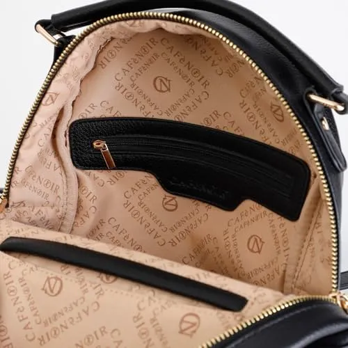 CafèNoir Zaino Donna Nero con Pattina Taglia Unica