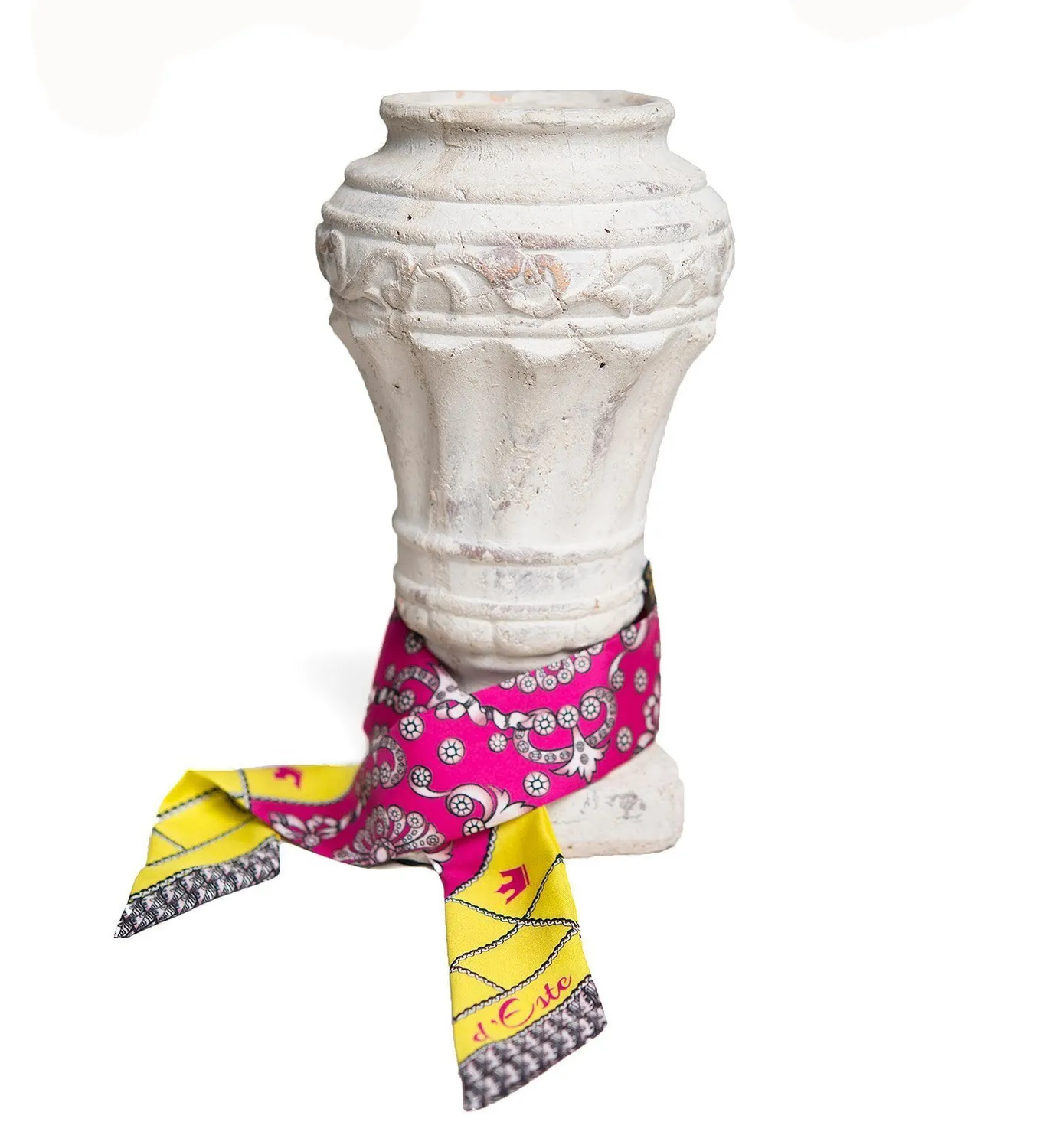 Cardinal Milano foulard seta fuxia twill