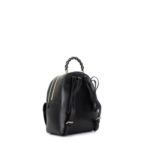 CafèNoir Zaino Donna Nero con Catena Dorata Logo