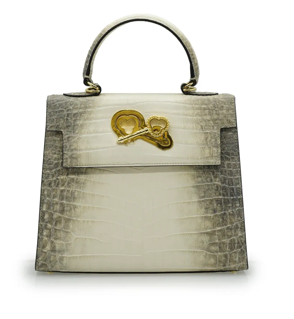 Cardinal Milano Lady Cardinal Himalaya borsa a mano stampa coccodrillo