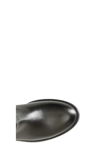 CafèNoir Stivale Donna Pelle Nero Tacco Basso Cavaliere
