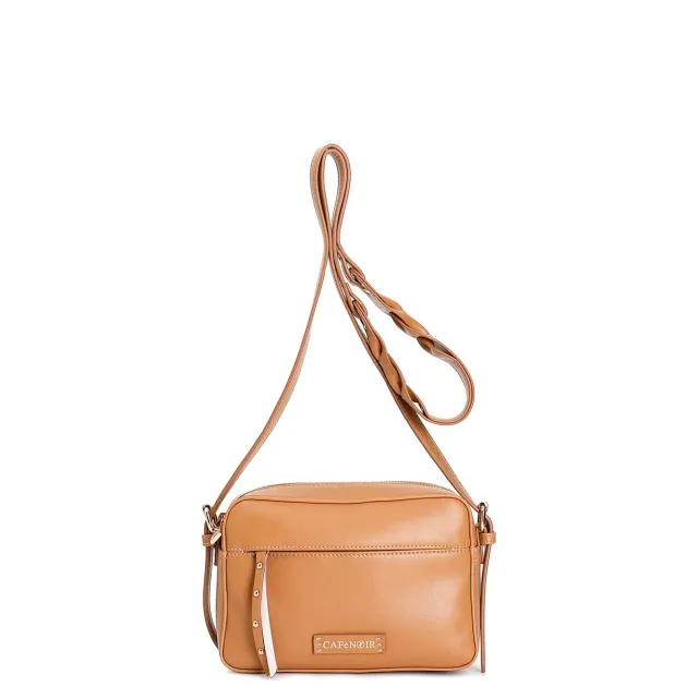 CafèNoir Camera Bag Donna Spallaccio Intrecciato Cuoio