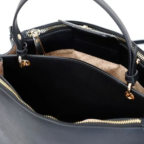 CafèNoir Shopping Saffiano Donna Nero Scomparti