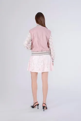 CafèNoir Bomber Similpelle Pizzo Rosa 40-46