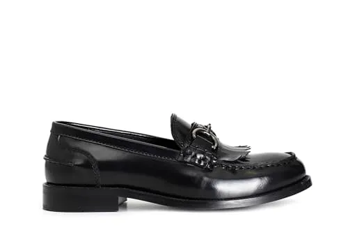 CafèNoir Mocassino Donna Pelle Spazzolata Frange