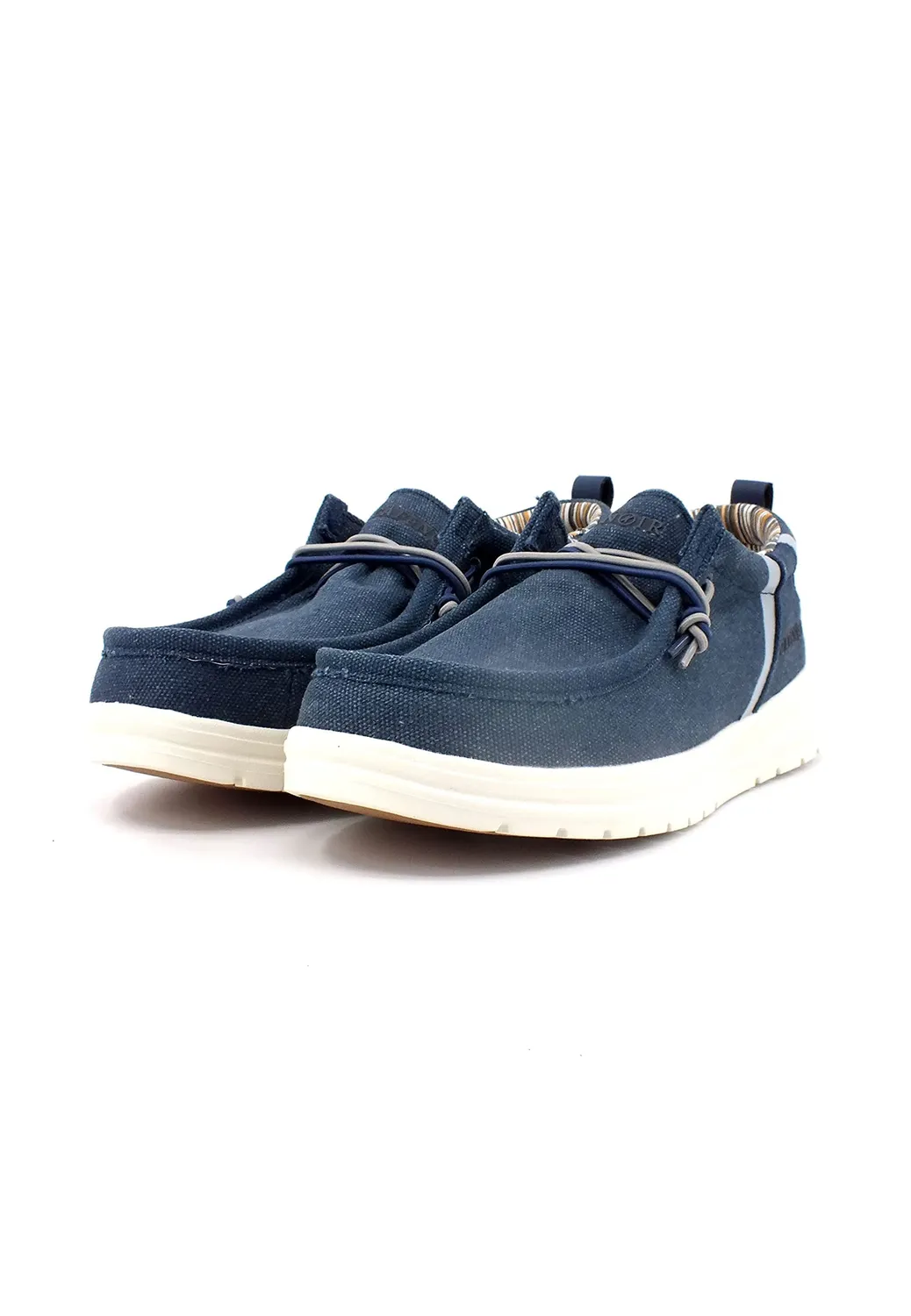 CafèNoir Scarpe Barca Uomo Blu Tessuto 40 EU
