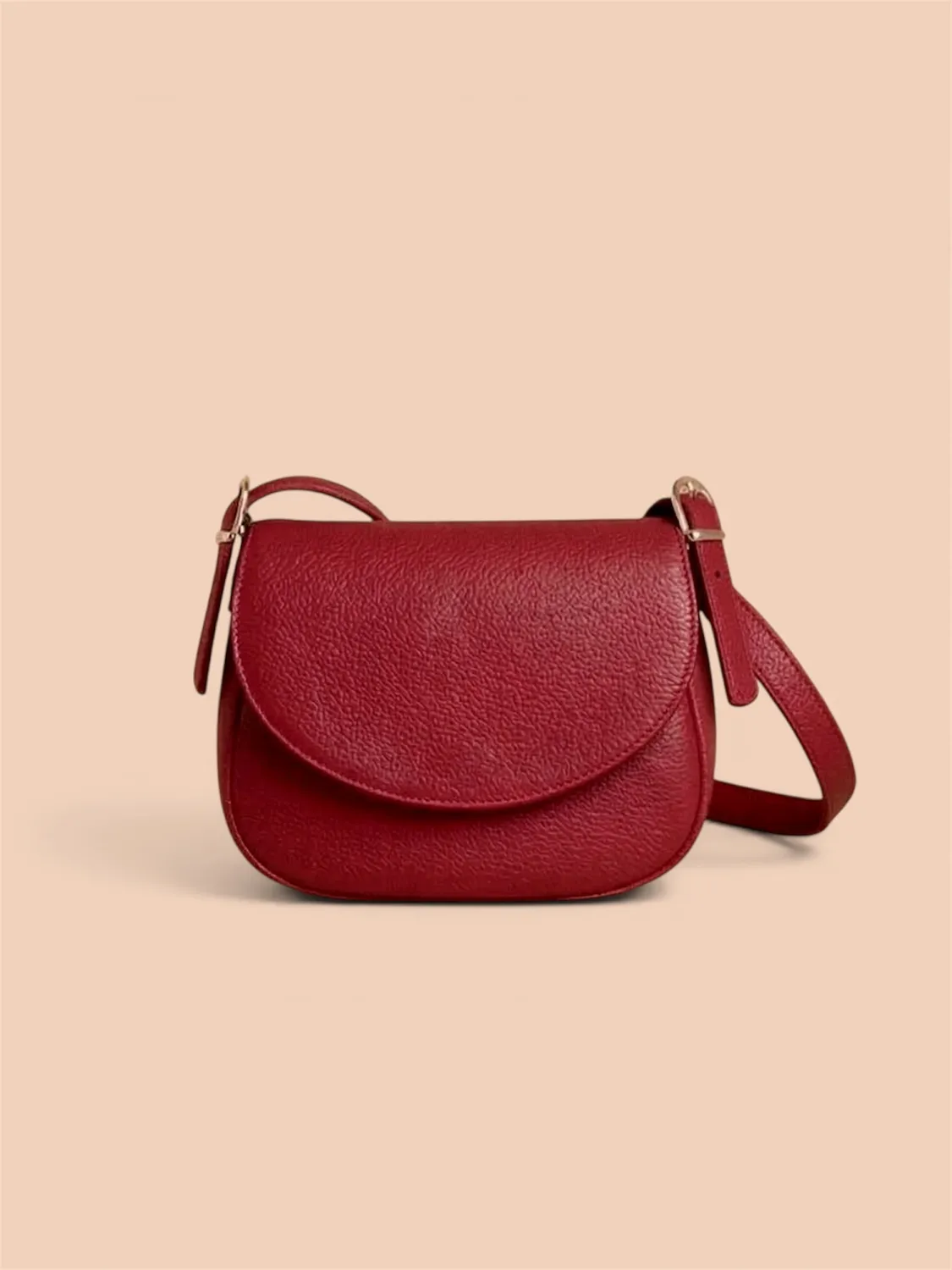 Figus Postina borsa a tracolla bordeaux pelle