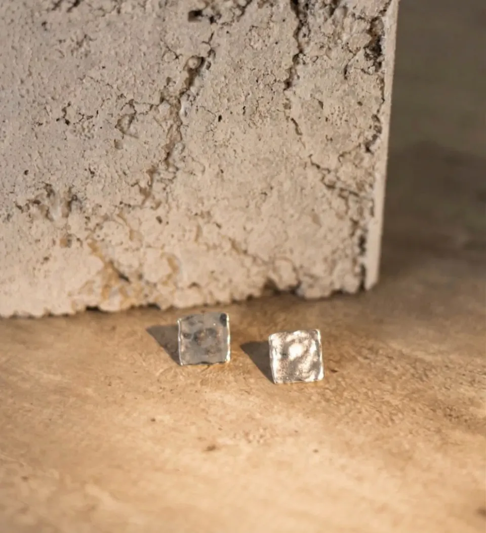 Figus Mignon Quadrato Silver orecchini argento