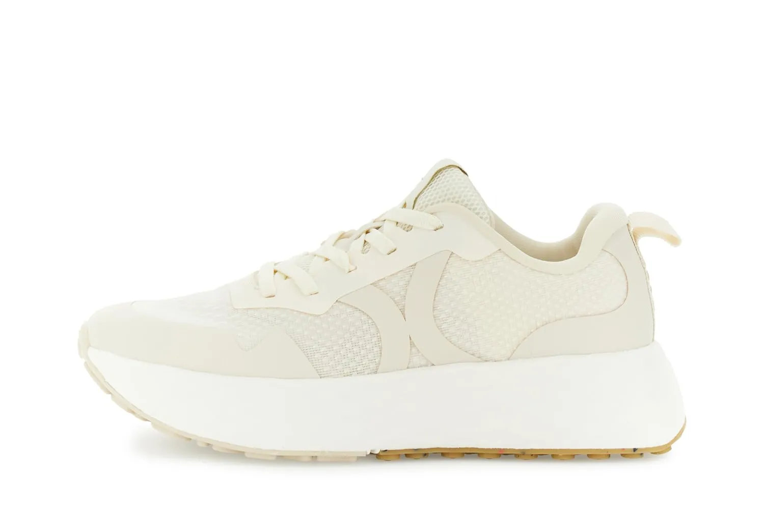 CafèNoir Sneakers in Tessuto Donna Bianco Cipria 36 EU
