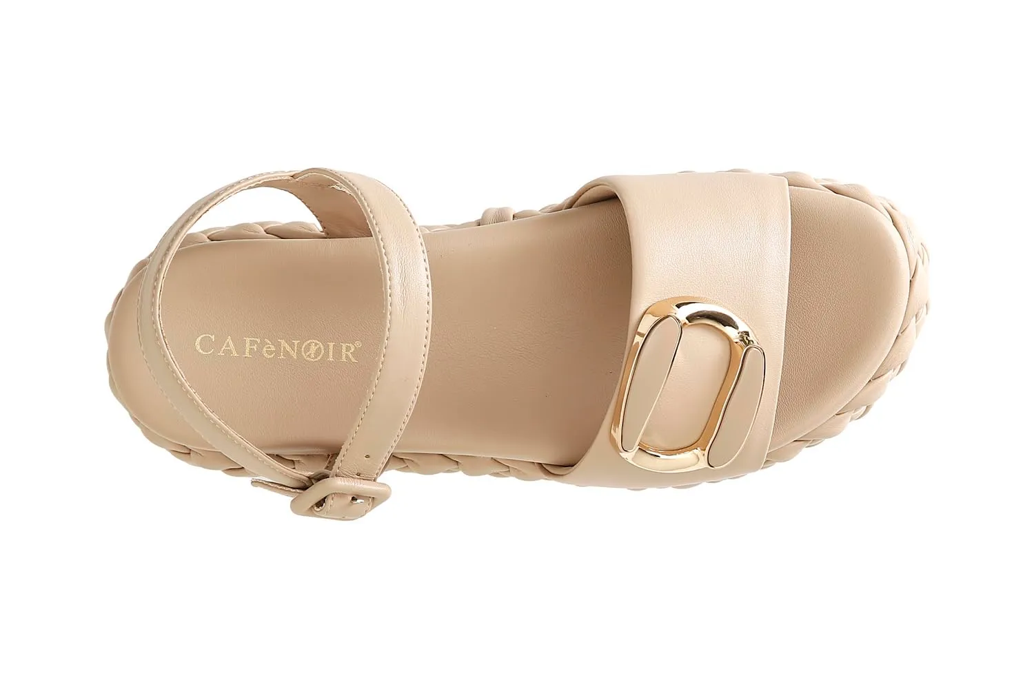 CafèNoir Sandali Gilda Treccia Donna 39 EU taupe