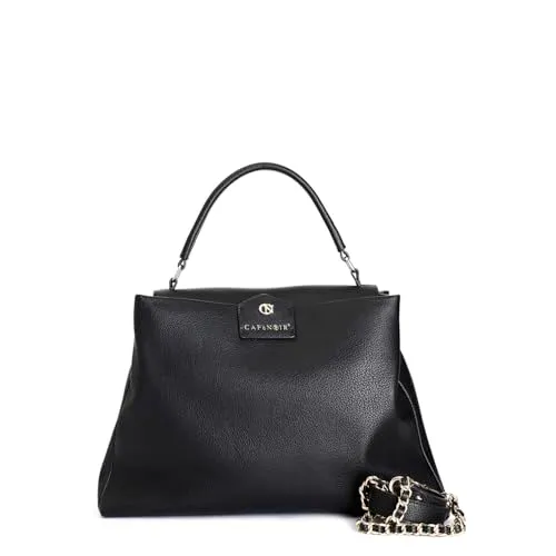 CafèNoir Borsa Catena Tracolla Borsa Pattina Zip Casual