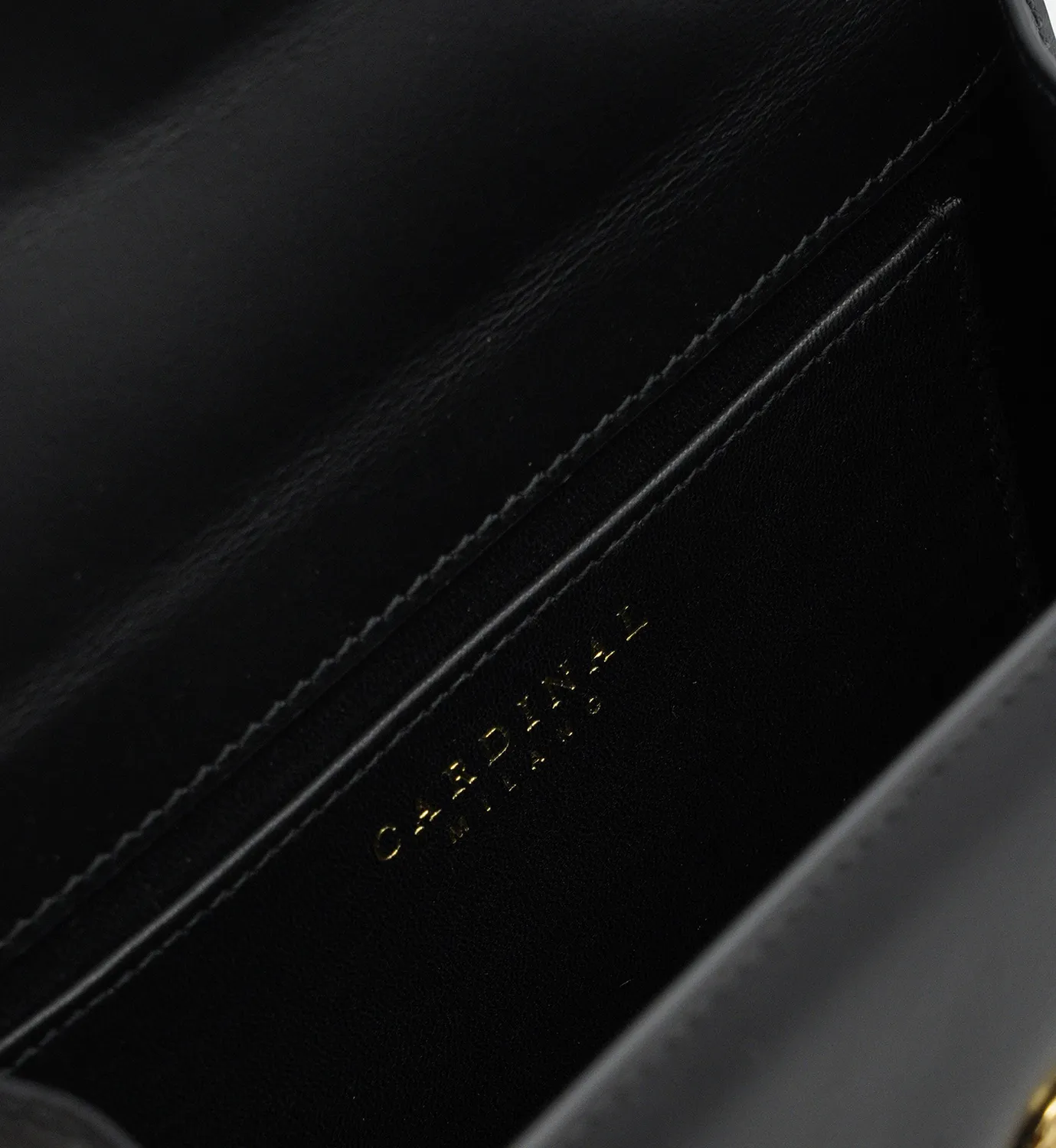 Cardinal Milano First Lady Small Black borsa vitello nero