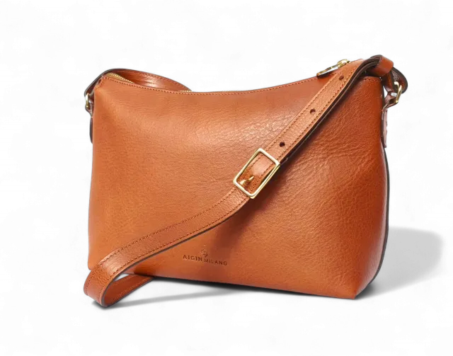 Aigin Milano Minimal borsa tracolla miele pieno fiore