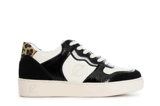 CafèNoir Sneakers Donna Naplak Nero Beige 39 Glitter
