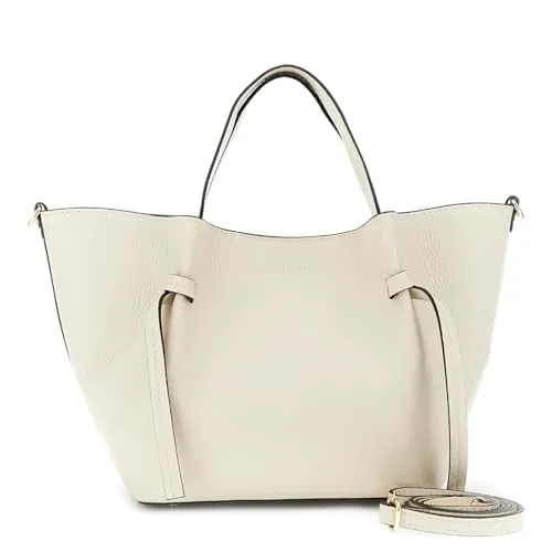 CafèNoir Tote Pelle Martellata Sfoderata con Pochette Interna