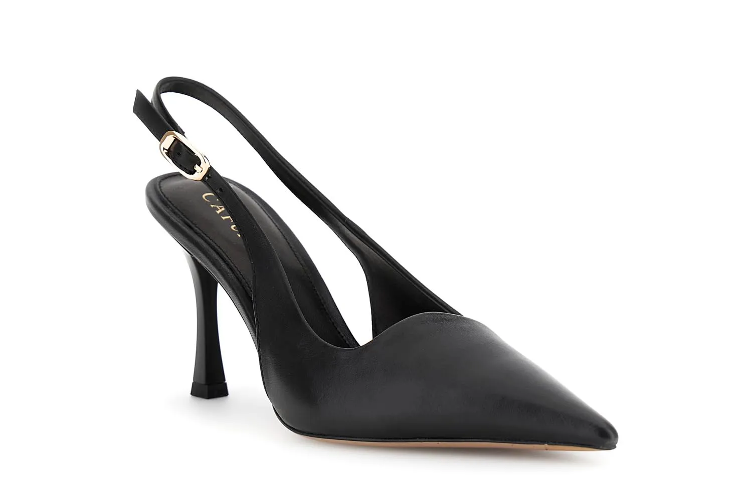 CafèNoir Slingback Nappa Décolleté Nero Tacco 8,5 cm 39 EU