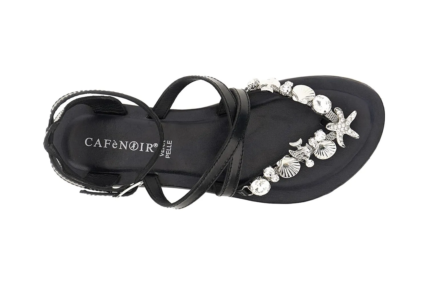 CafèNoir Sandali Infradito Flat Pelle Gioiello Donna