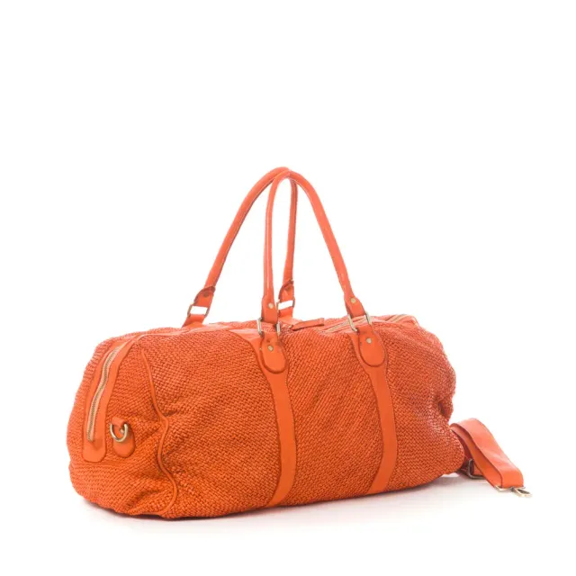 La Via Firenze 5264 Travelling borsa viaggio pelle intrecciata