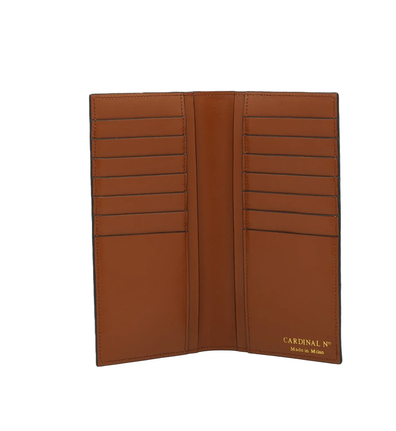 Cardinal Milano Cognac portafoglio vitello stampa cocco