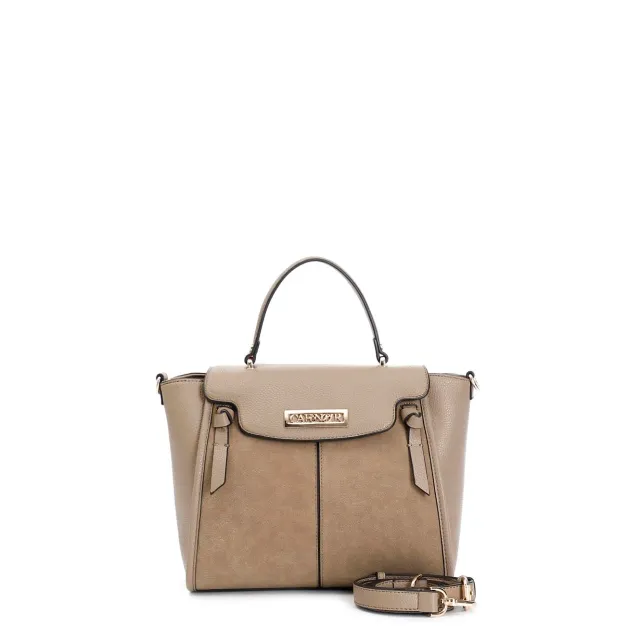 CafèNoir Borsa a Mano con Pattina Suede Donna Nera