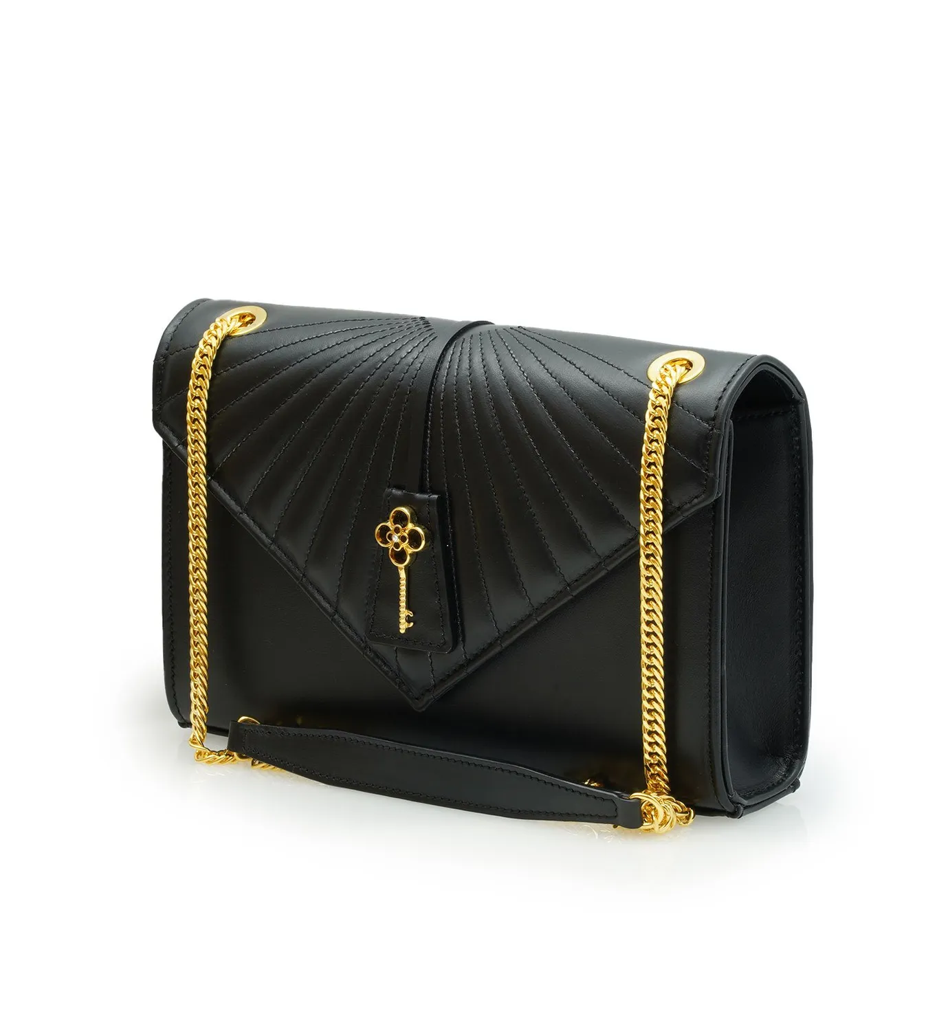 Cardinal Milano Milady Black borsa spalla vitello nero