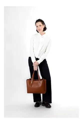 CafèNoir Shopping Donna Marrone Doppio Scomparto