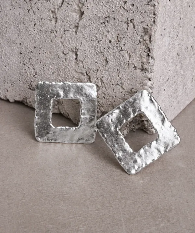 Figus Rombo Silver orecchini argento anallergici