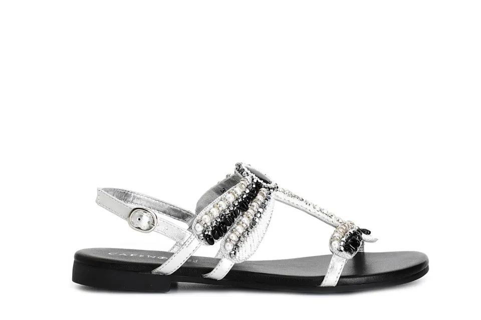 CafèNoir Sandali Libellula Tacco 2 cm Fodera Pelle Multi Nero