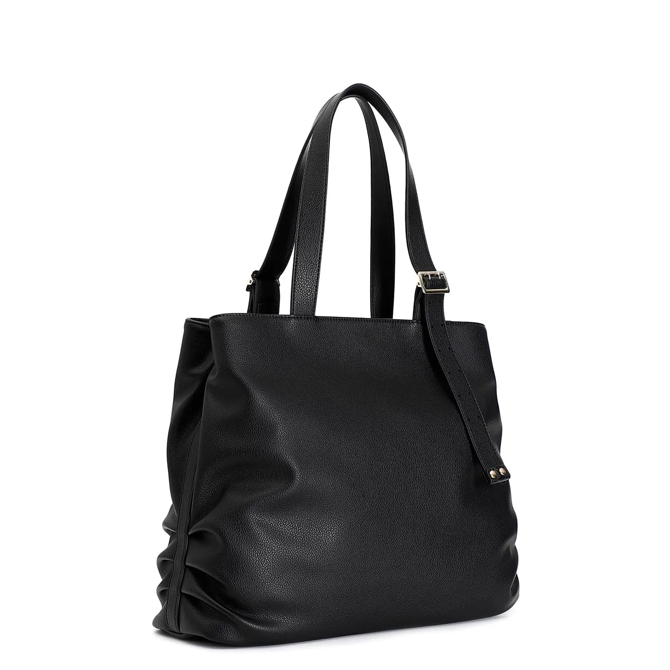 CafèNoir Shopping Donna Ecopelle Nera Morbida Fibbia