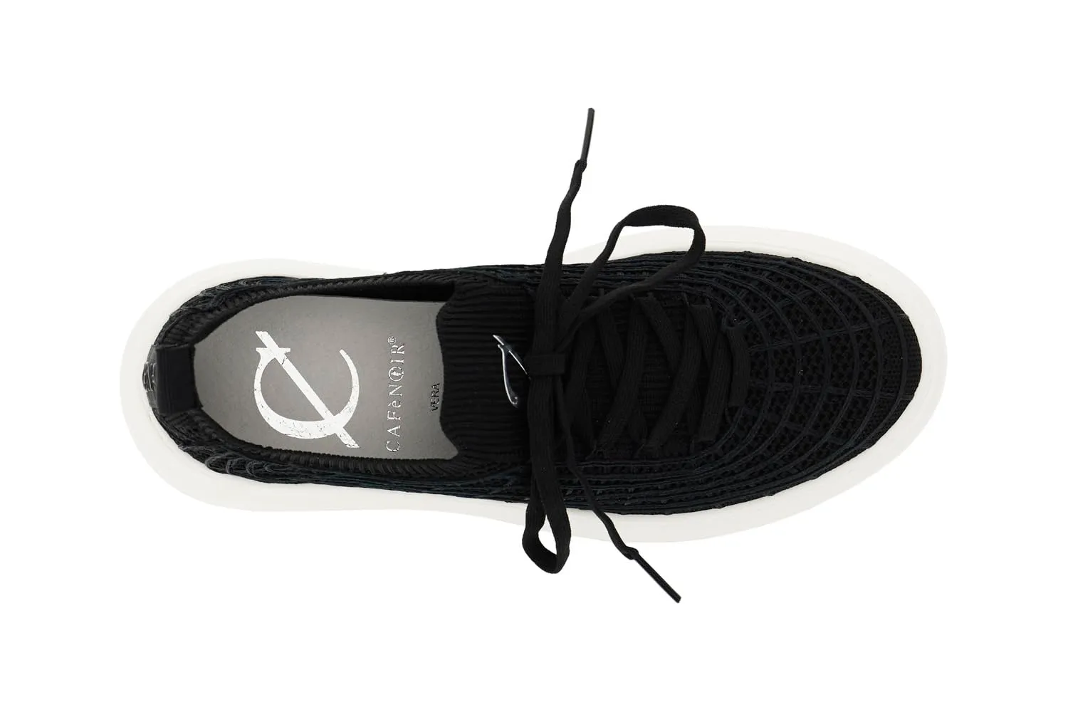 CafèNoir Sneakers Slip-on con Lacci Donna Nera 39 EU