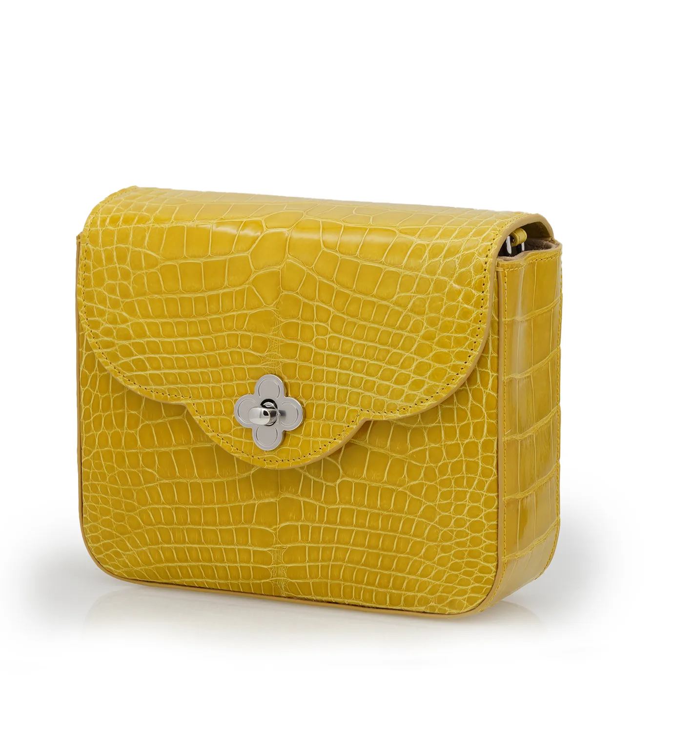 Cardinal Milano First Date Yellow borsa alligatore gialla