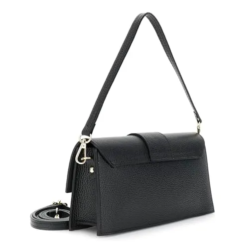 CafèNoir Borsa Spalla Donna Pelle Martellata con Pattina