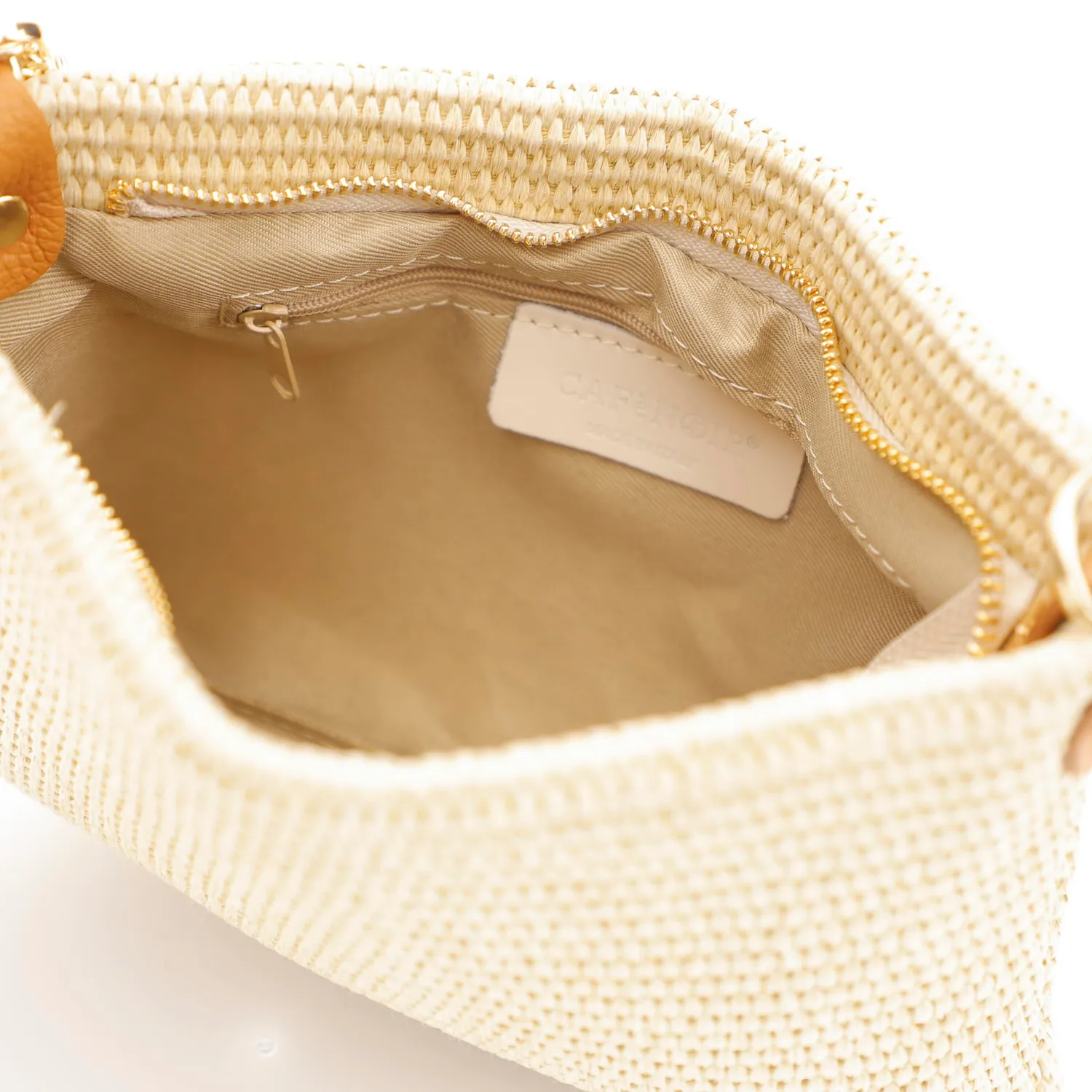 CafèNoir Pochette Raffia Catena Doppia Tracolla