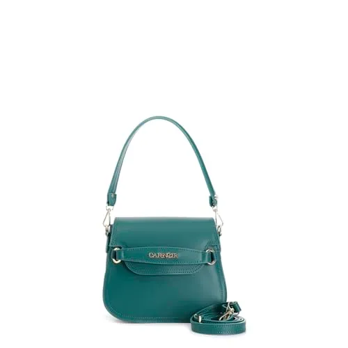 CafèNoir Pattina Pelle Tracolla Borsa Verde