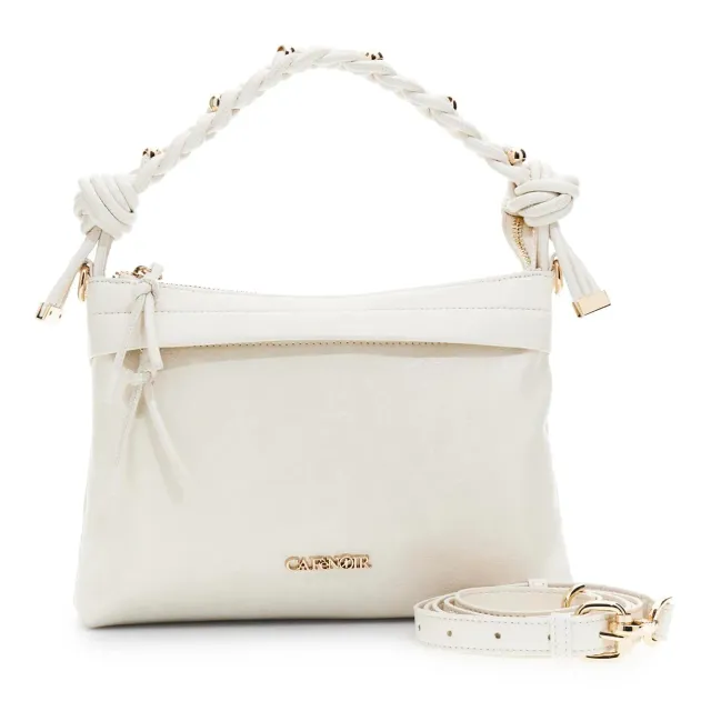 CafèNoir Clutch Pelle Stropicciata Burro con Mignon